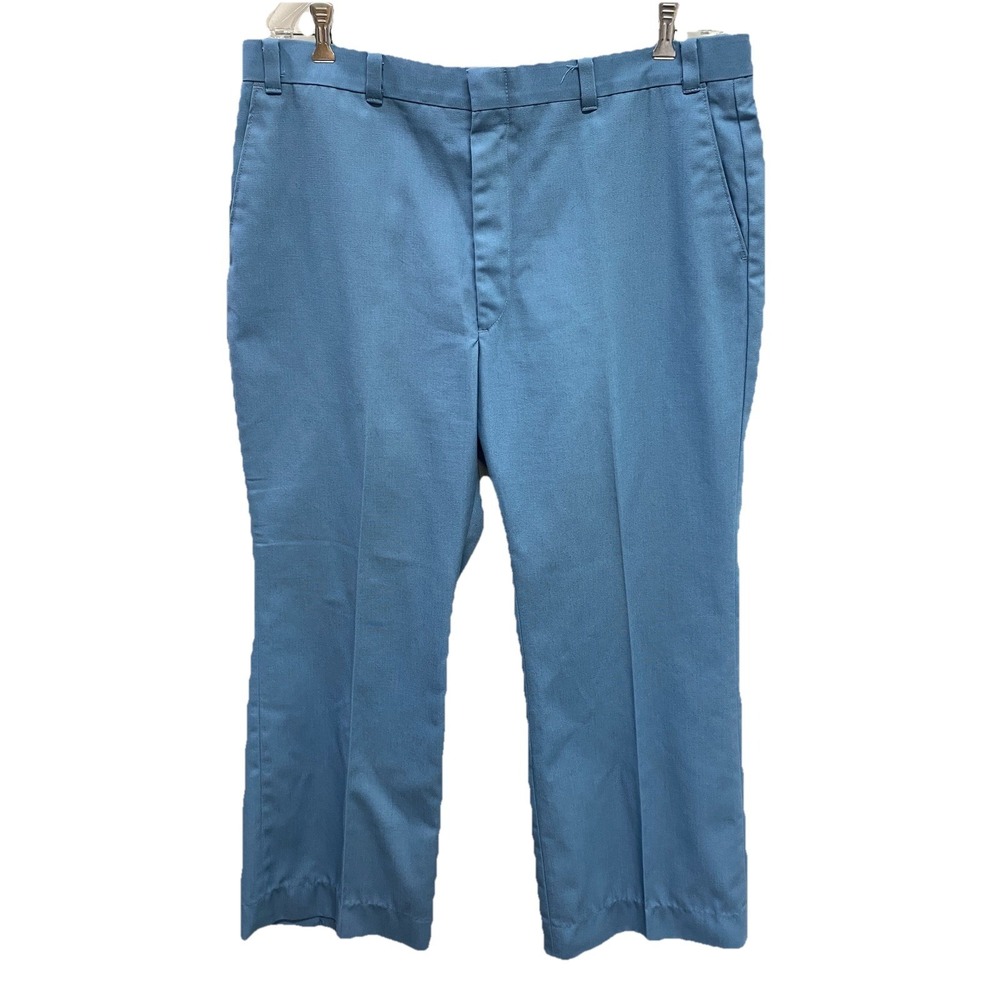 Vintage Levi's Panatela Light Blue Men's 38x28 Flat Front Slacks Golf Pants‎